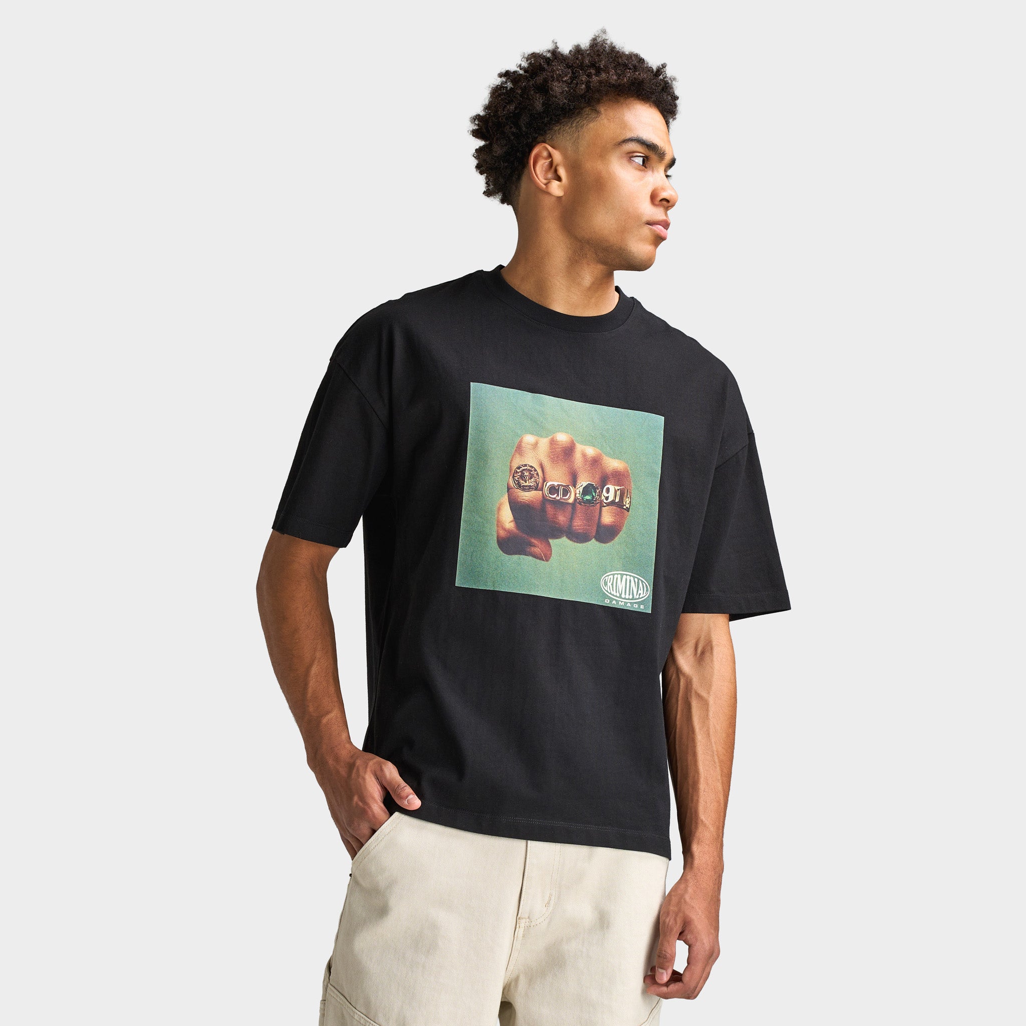 Criminal Damage Fist Of Gold T-Shirt / Black – JD Sports