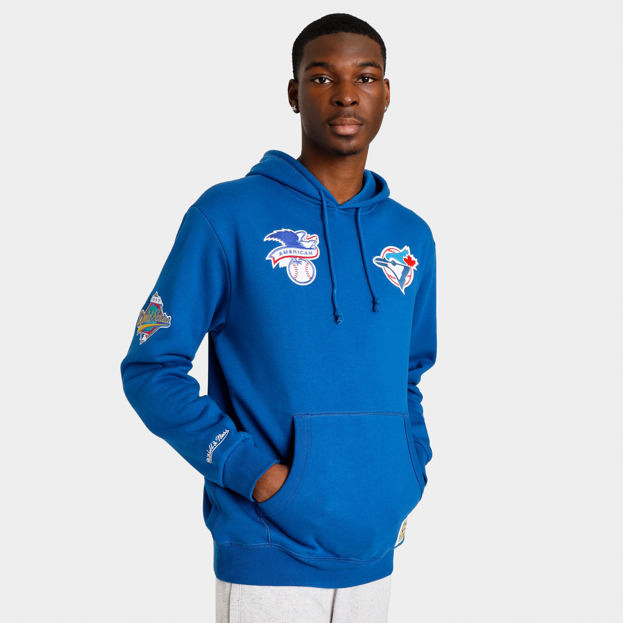 Mitchell & Ness Chainstitch Heavyweight Hoodie Current Toronto Blue Jays