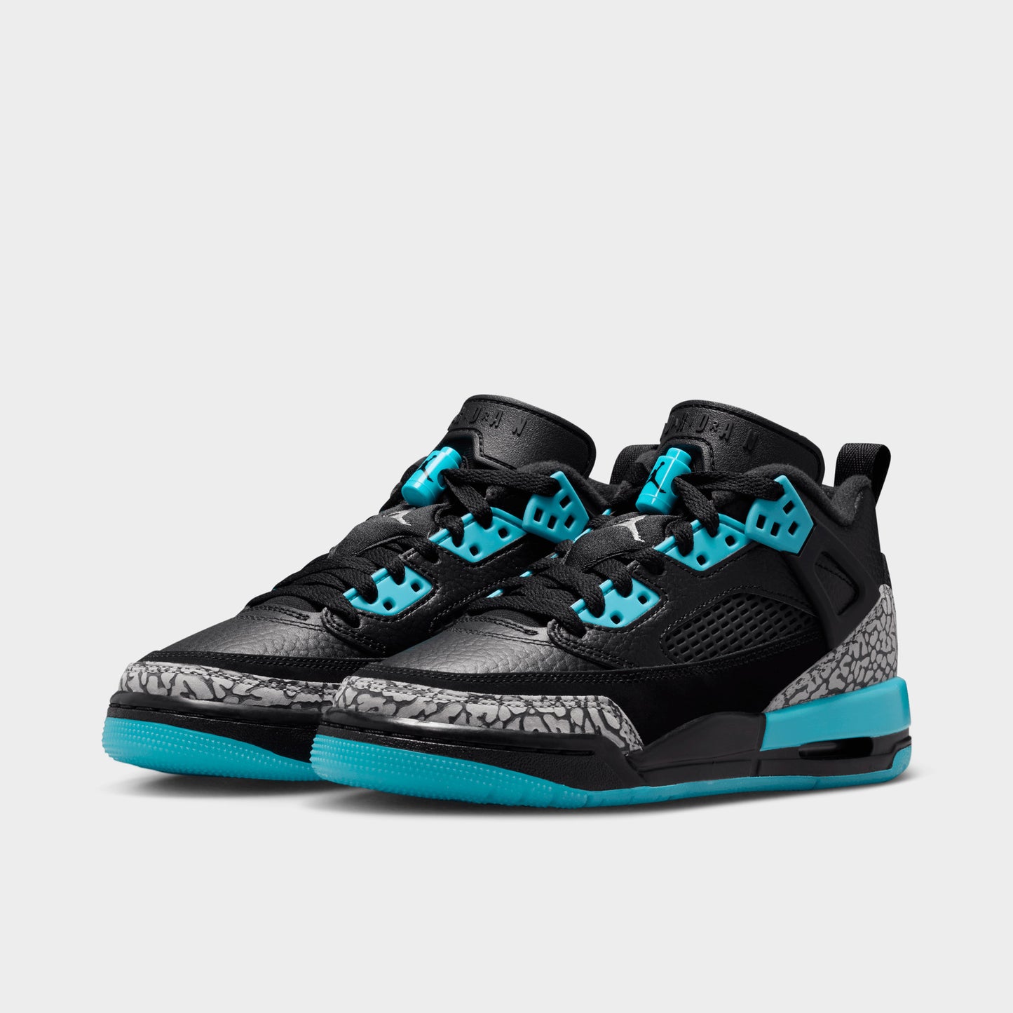Jordan Spizike Low GS Black / Wolf Grey - Gamma Blue