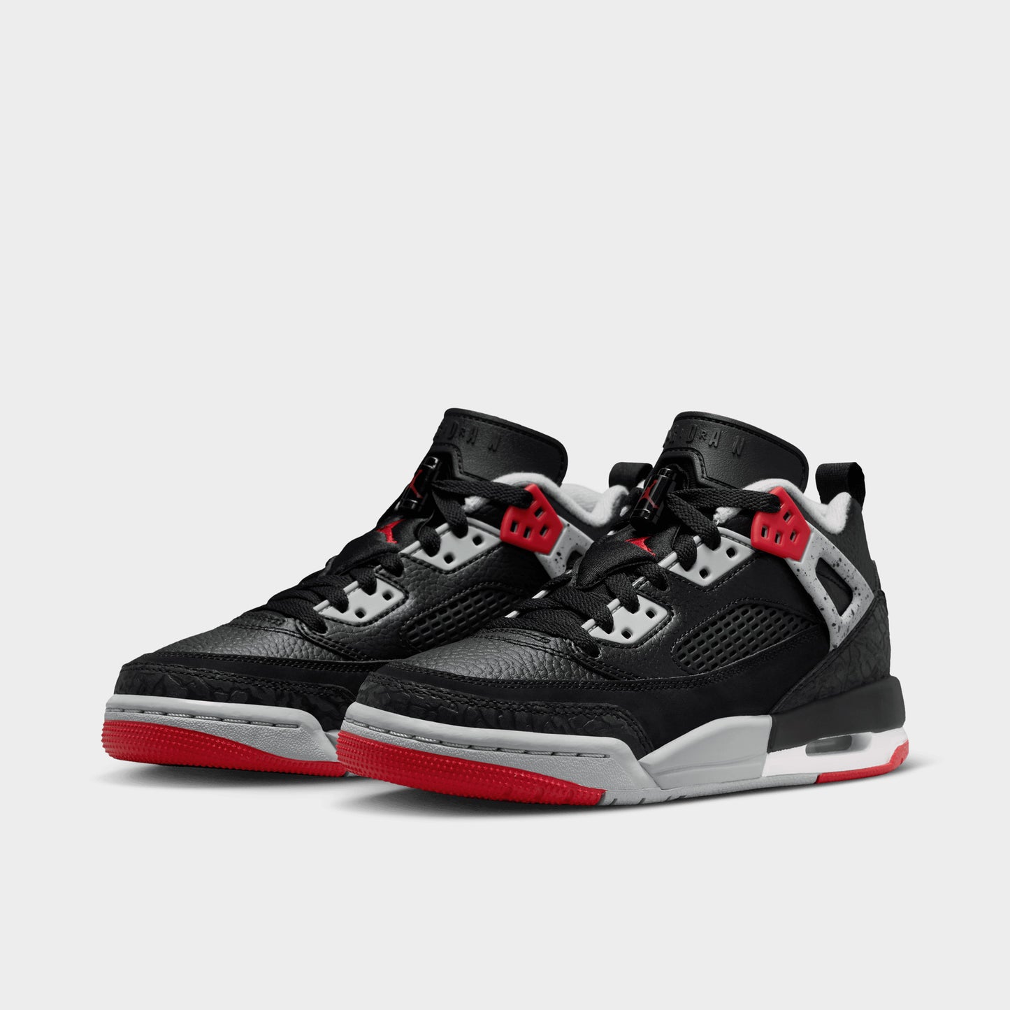 Jordan Spizike Low GS Black / Gym Red - Wolf Grey