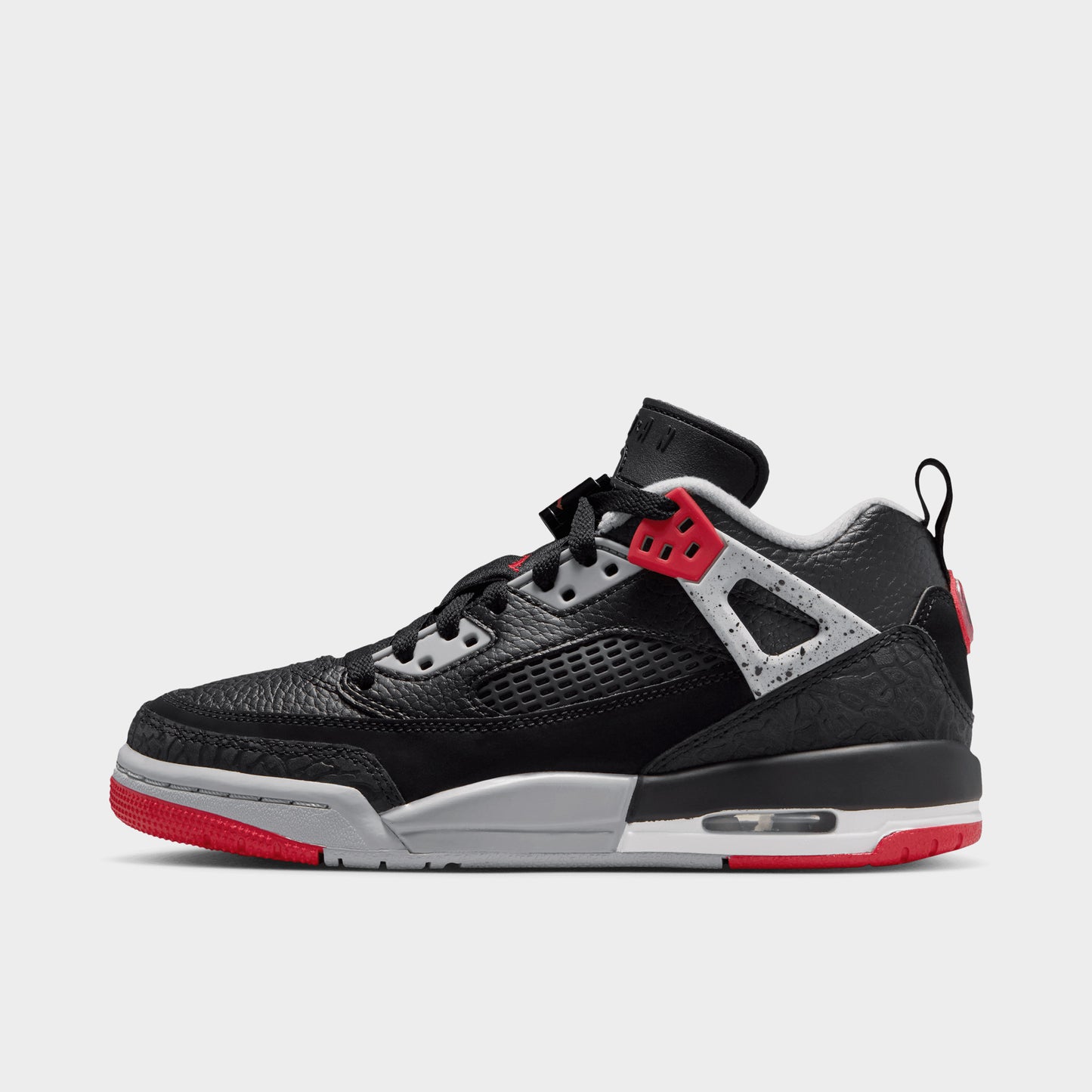 Jordan Spizike Low GS Black / Gym Red - Wolf Grey