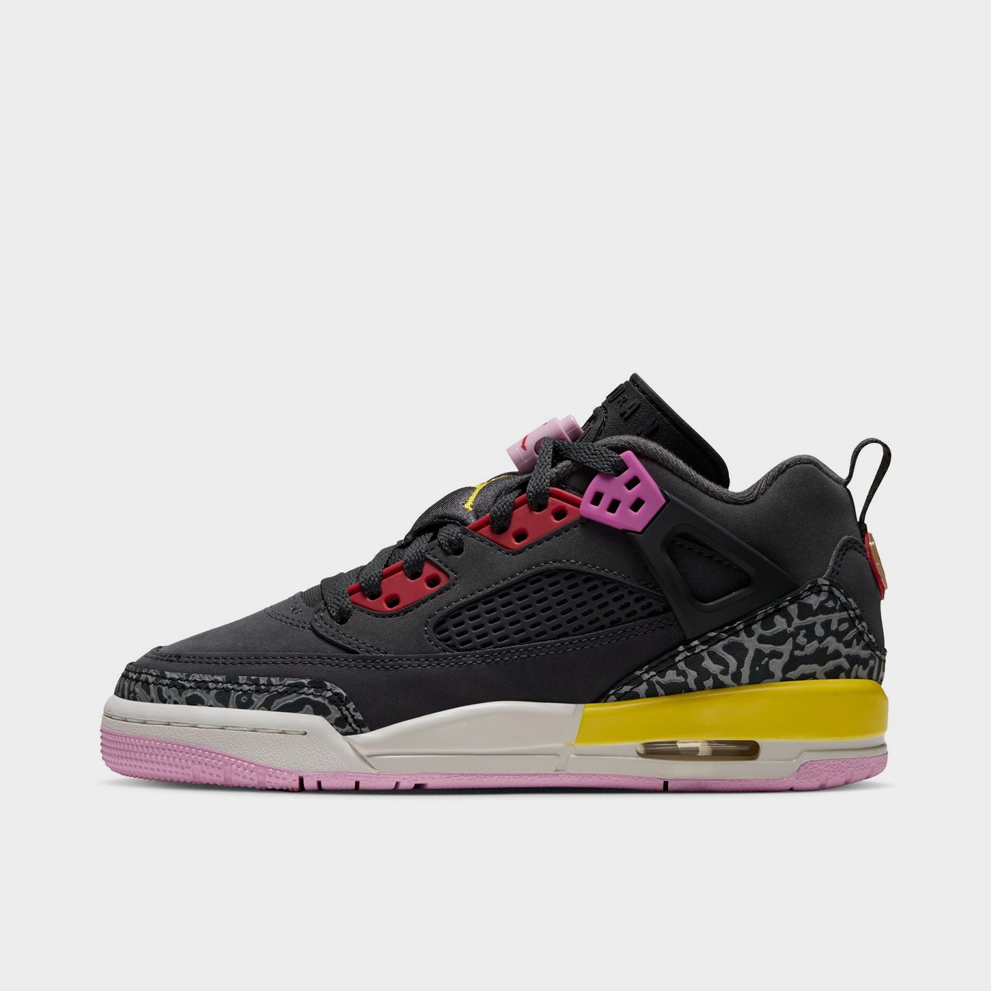 Jordan Spizike Low GS Anthracite / Rouge Université - Noir