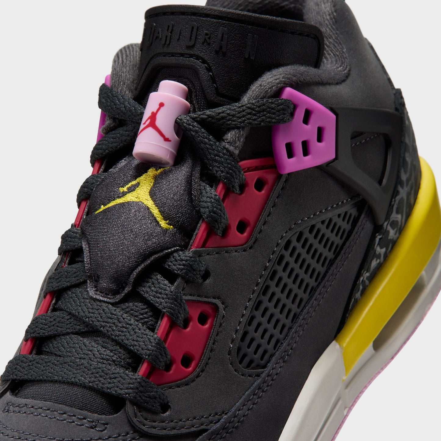 Jordan Spizike Low GS Anthracite / Rouge Université - Noir