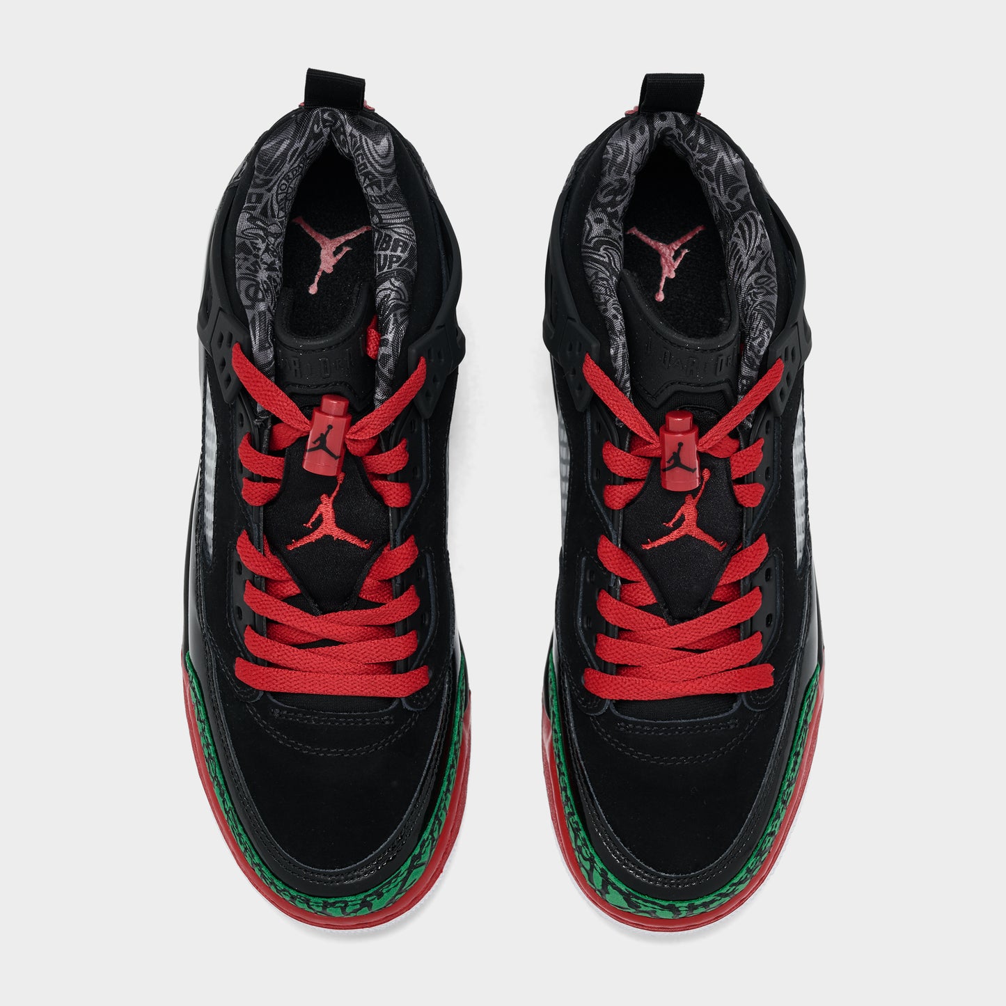 Jordan Spizike Low GS Black / Varsity Red - Classic Green