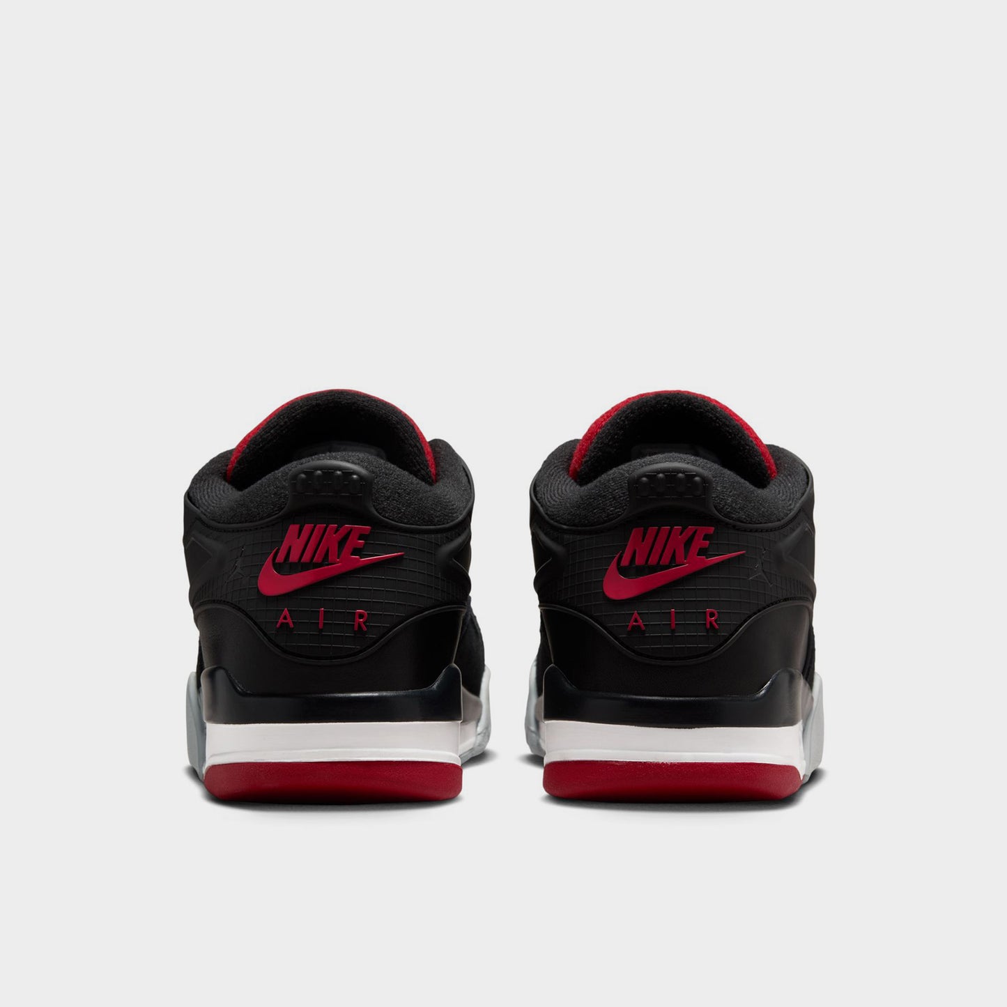 Jordan 4 RM Black / Varsity Red - Wolf Grey