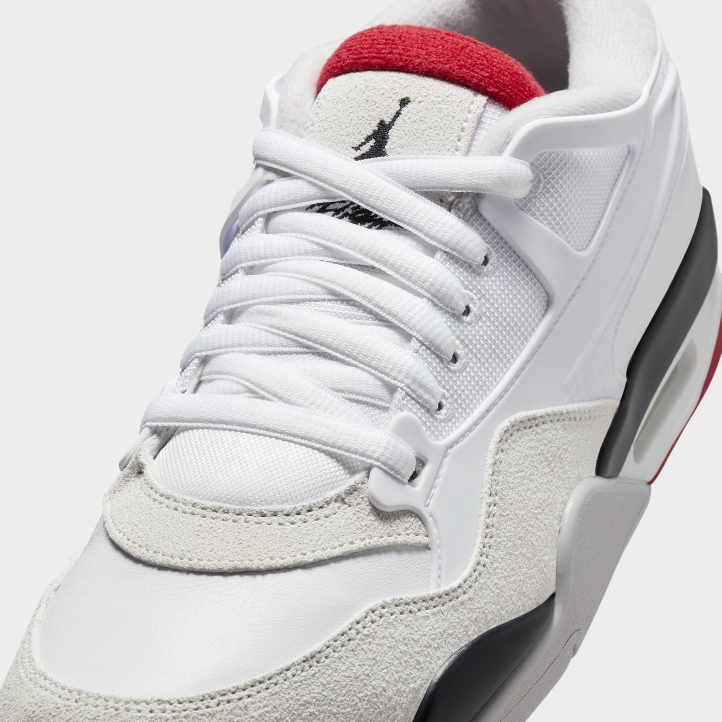 Jordan 4 RM Blanc / Rouge Varsity - Noir