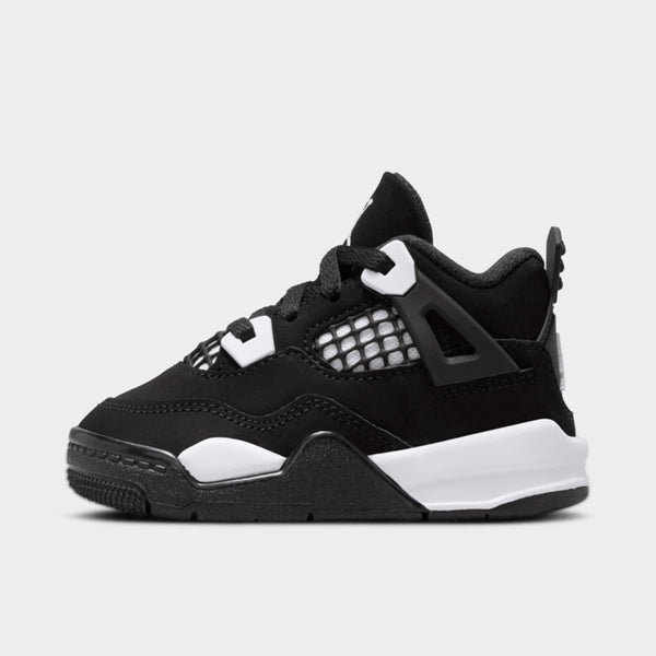 Jordan retro 4 white black red deals