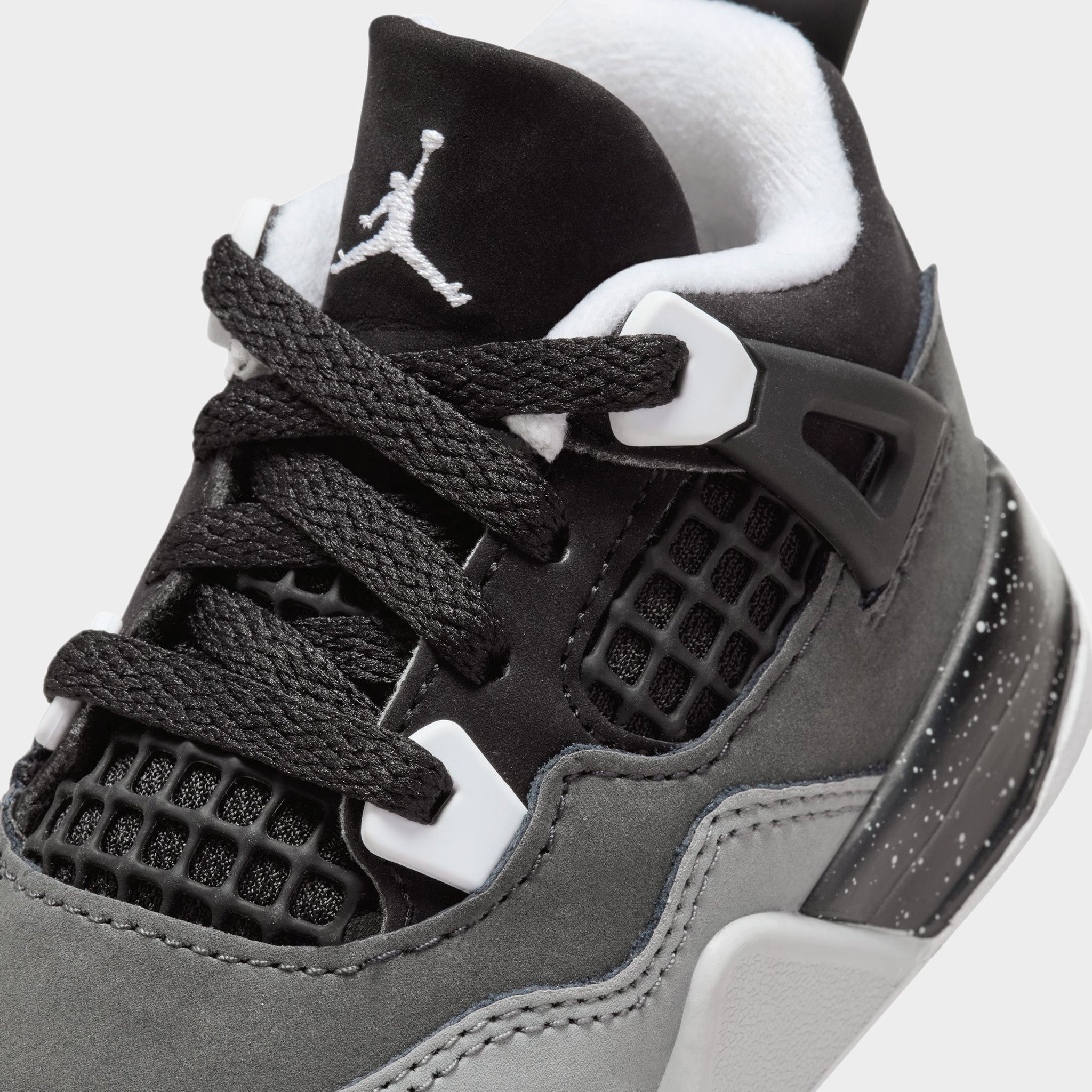 Air Jordan 4 Retro ブラック/ホワイト 10.5 Nike Air Jordan 4 Retro Big Kids, Black/Fire Red-cement Grey, 4