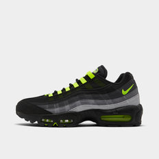 Nike Air Max 95 Black / Yellow Strike - Metallic Cool Grey | JD Sports