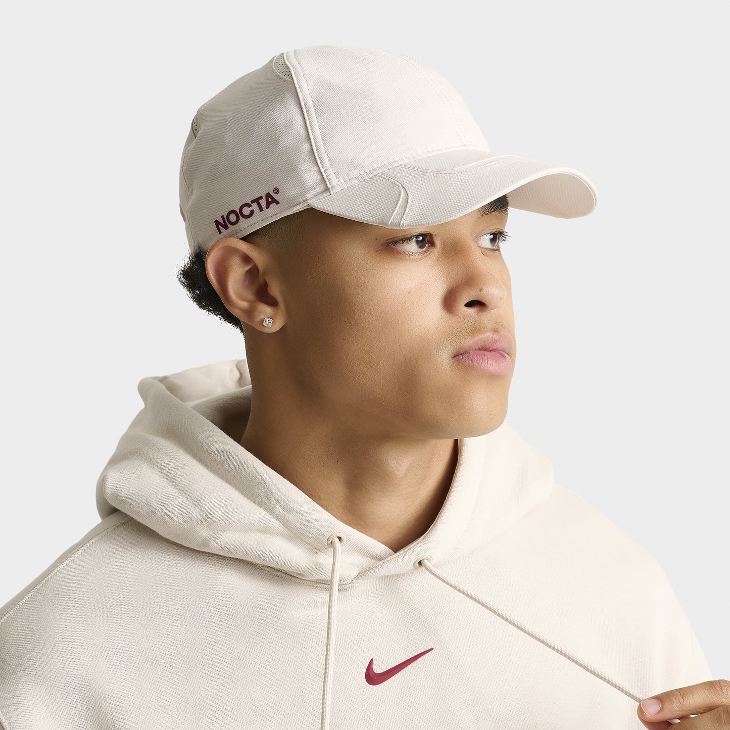 Nike NOCTA S.S.C. Cap Light Orewood Brown / Team Red