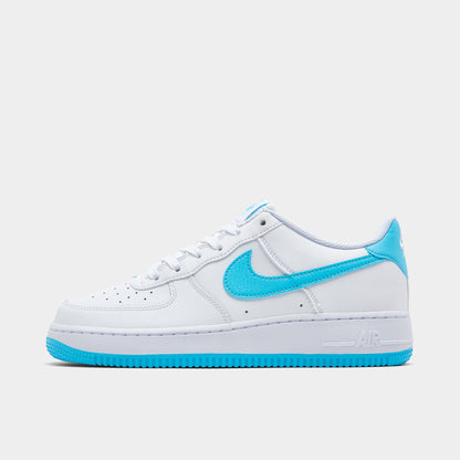 Nike Air Force 1 GS White / Aquarius Blue - White