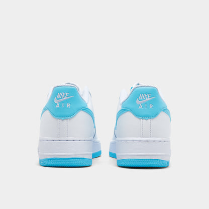 Nike Air Force 1 GS White / Aquarius Blue - White