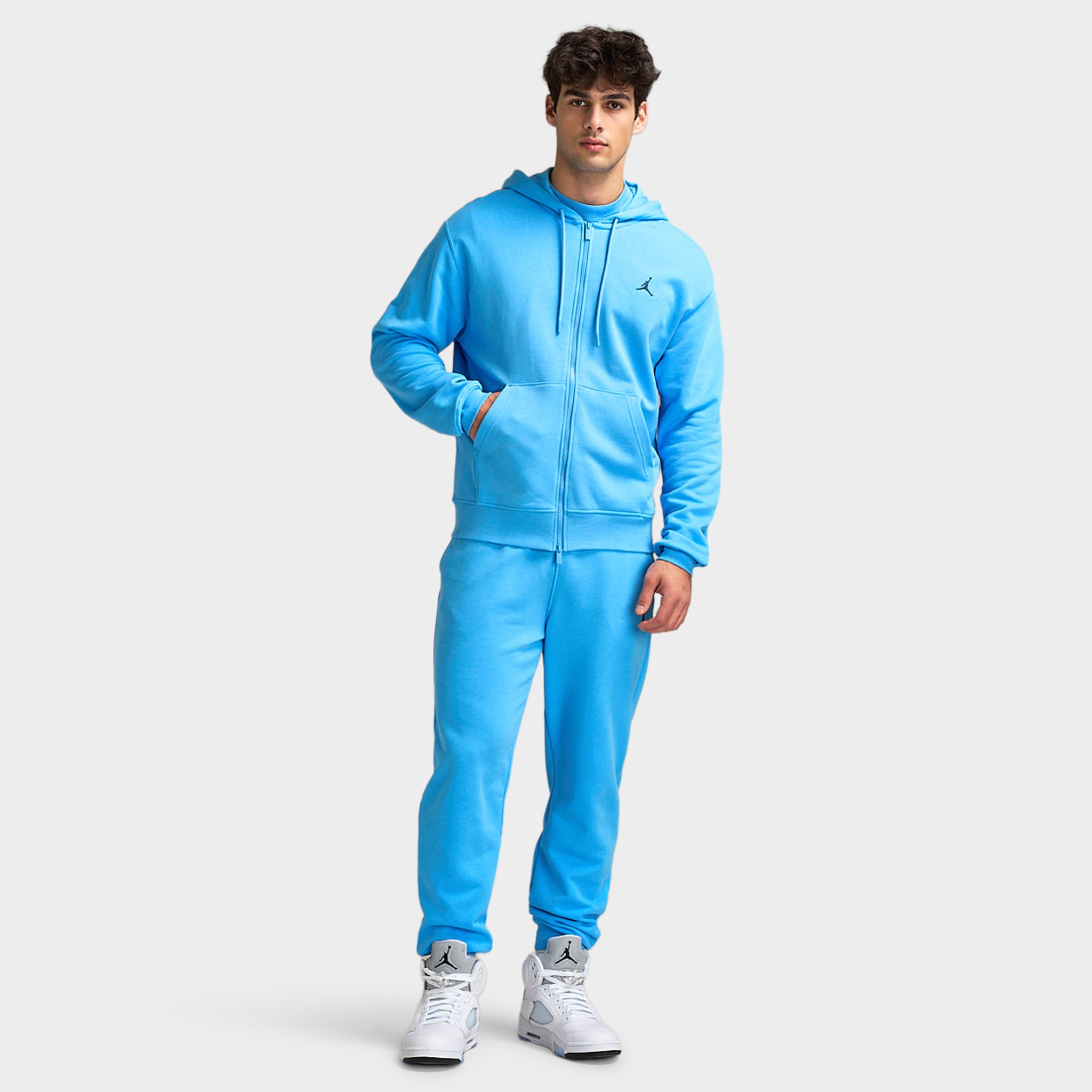 Jordan Brooklyn Fleece Full-Zip Hoodie University Blue / Midnight