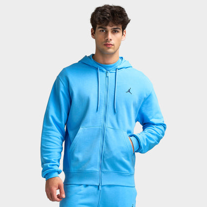 Jordan Brooklyn Chandail à capuche zippé en polaire Bleu universitaire / bleu marine