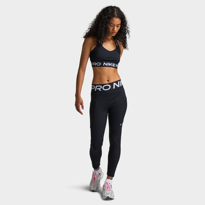 Nike Pro Sculpt Women's High-Waisted 7/8 Leggings with Pockets Black / White