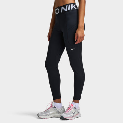Nike Pro Sculpt Women's High-Waisted 7/8 Leggings with Pockets Black / White