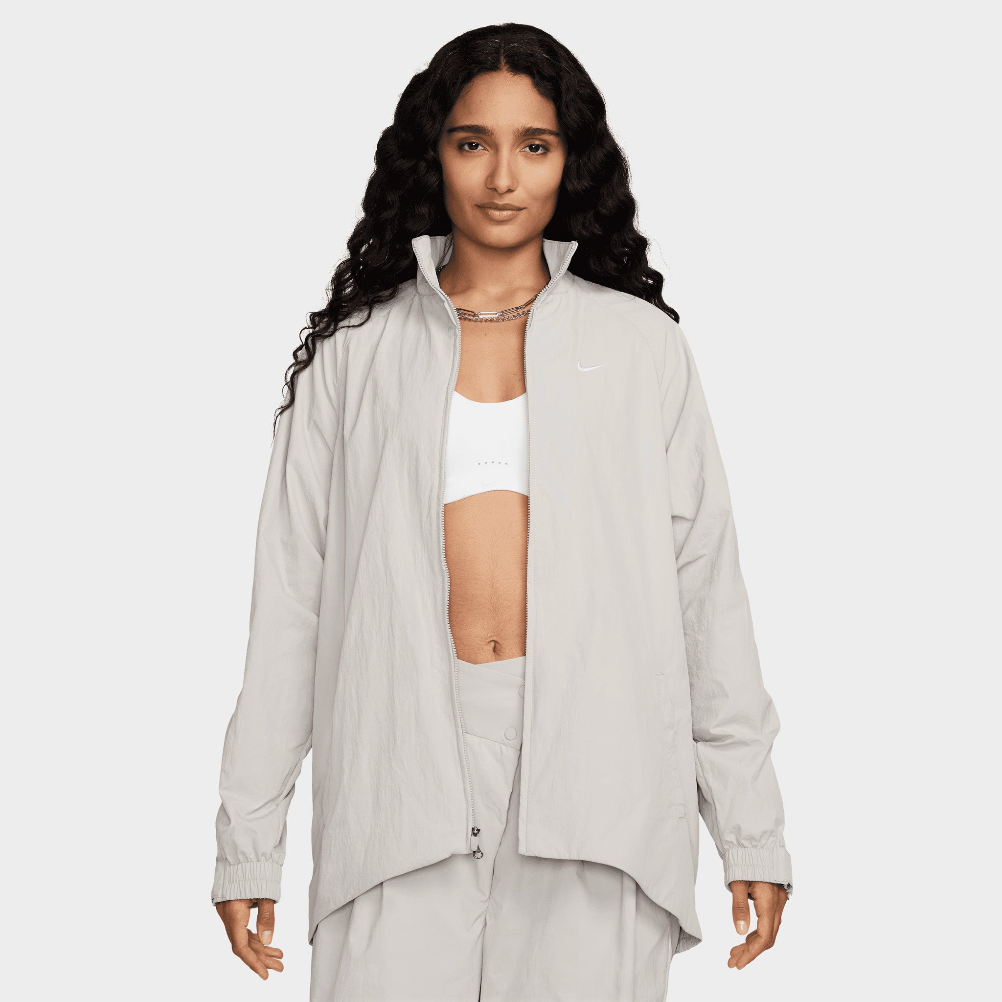 Nike Sportswear Women's Repel Zip Jacket Lt Iron Ore / White – JD