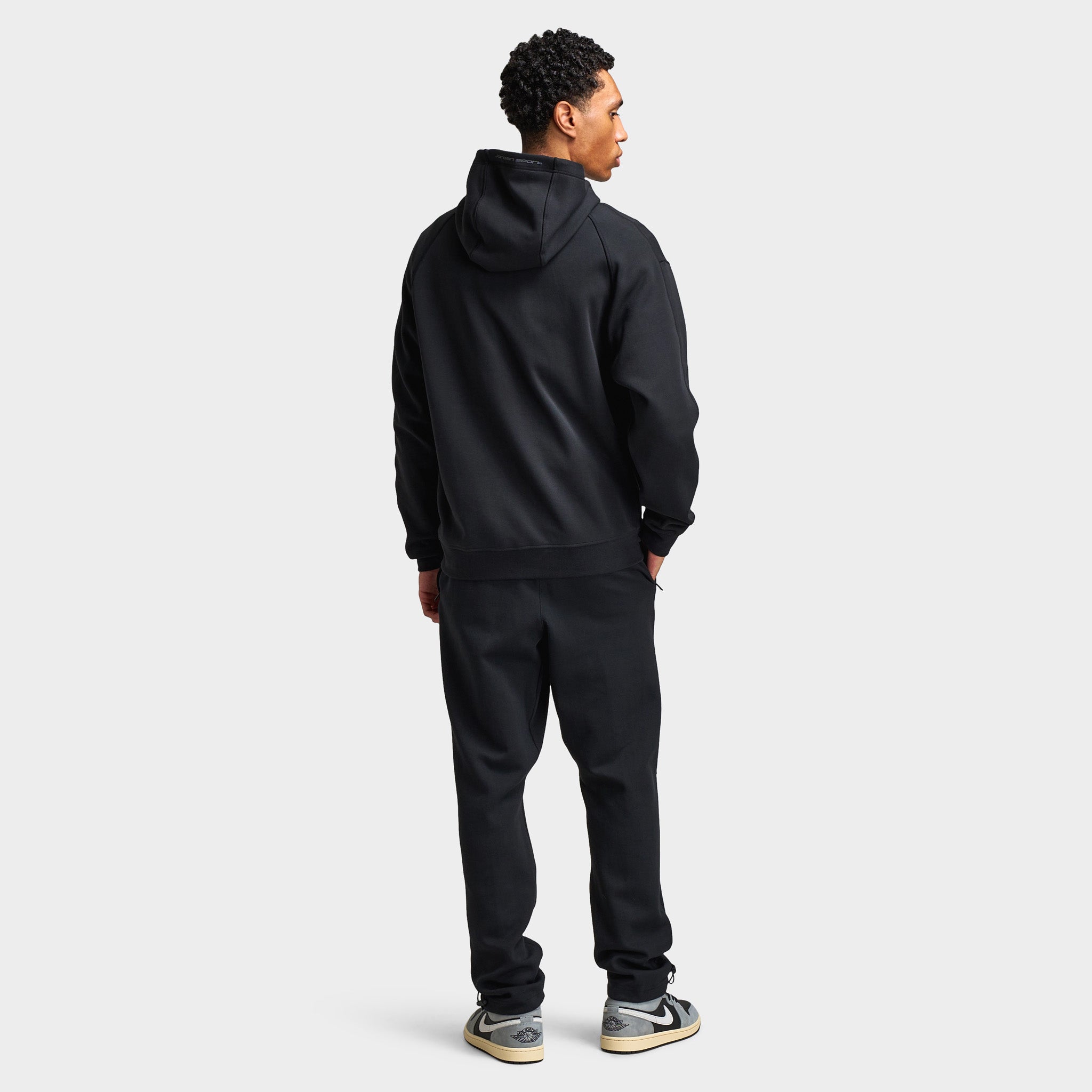 Jordan Dri-FIT Sport Hoop Full-Zip Hoodie Black / White – JD