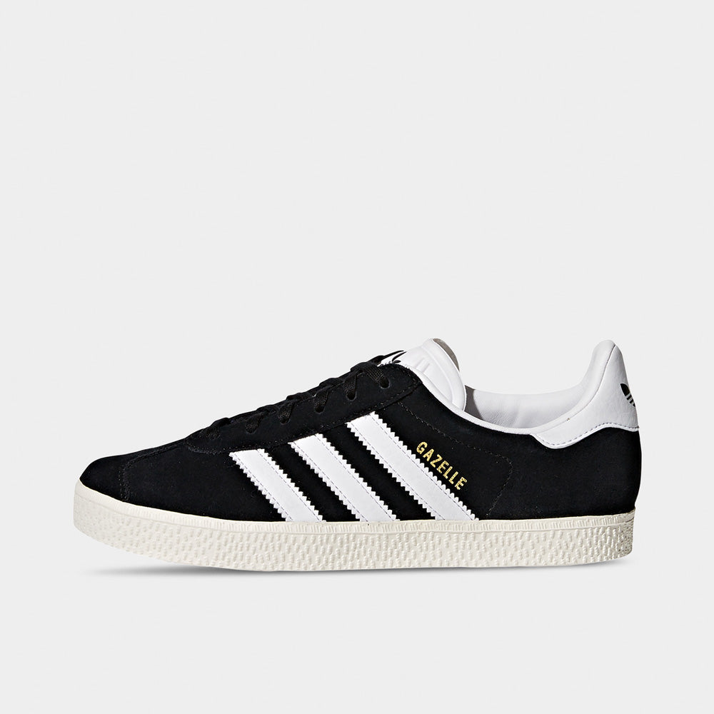 adidas Originals Juniors' Gazelle Core Black / Cloud White - Gold Metallic