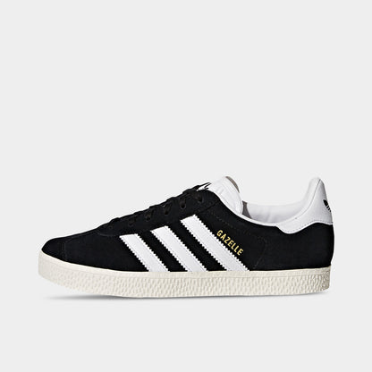 adidas Originals Juniors' Gazelle Core Black / Cloud White - Gold Metallic