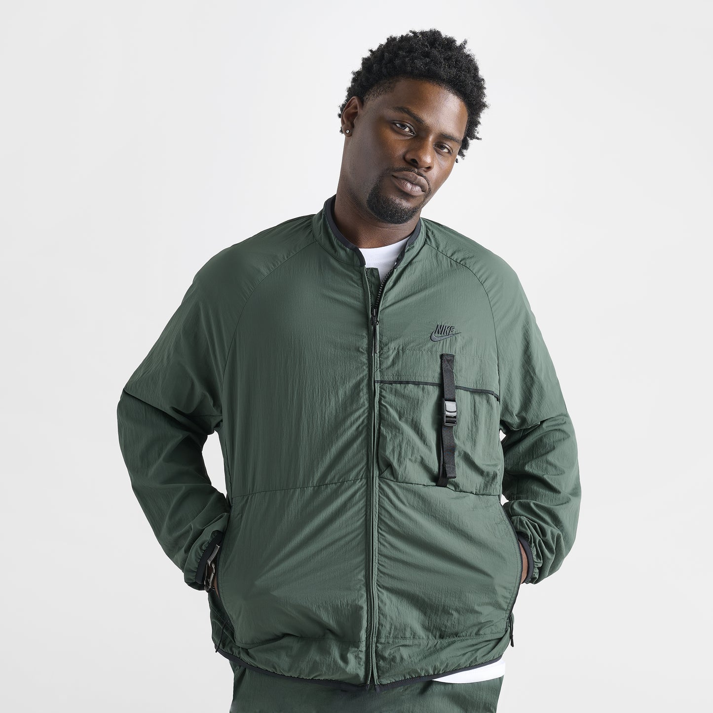Nike Sportswear Tech Woven Jacket Vintage Green Black – JD Sports