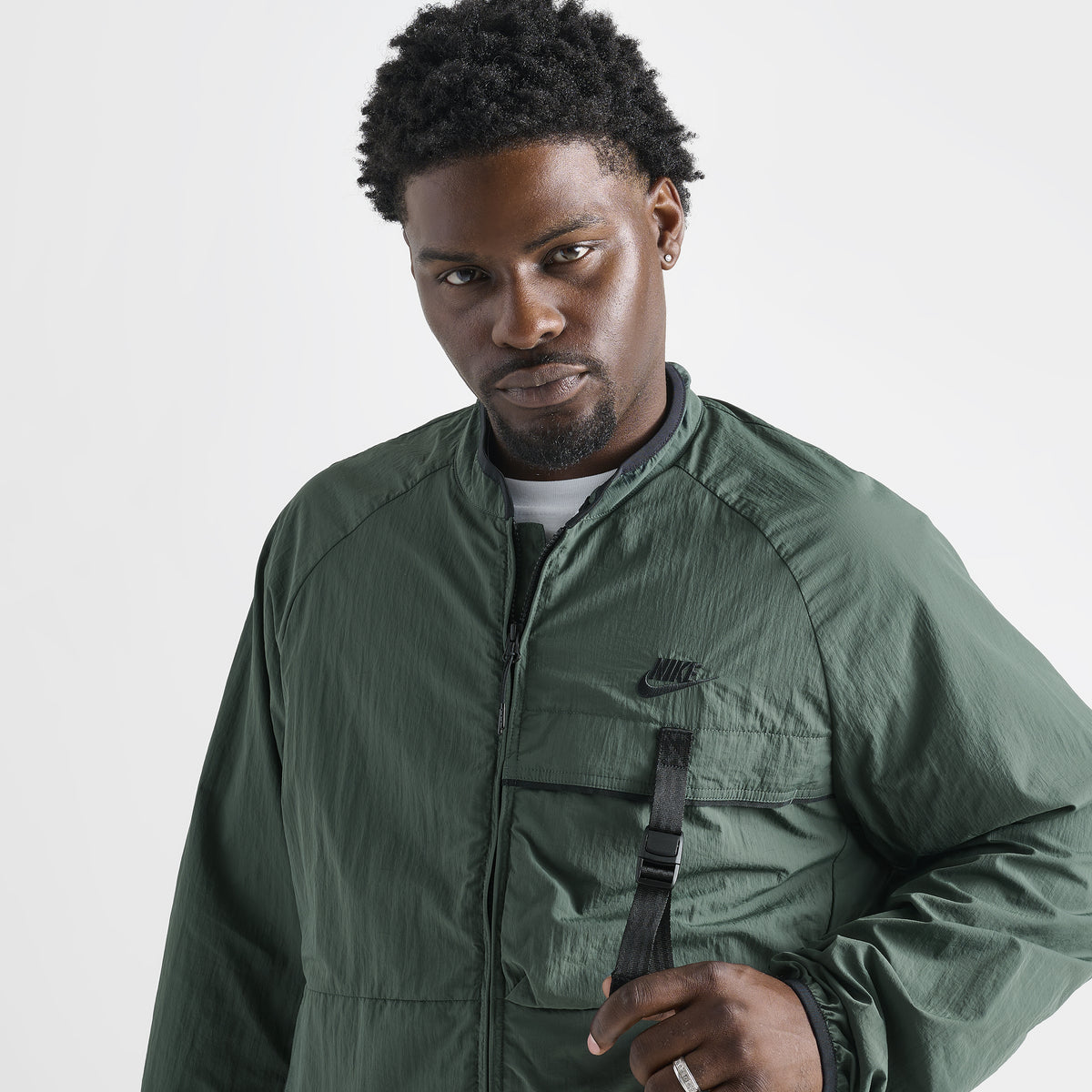 Veste Nike Sportswear Tech Woven Vert Vintage / Noir