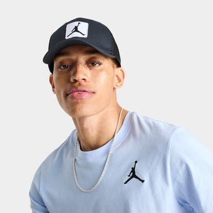 Jordan Rise Jumpman Patch Trucker Cap Black / White