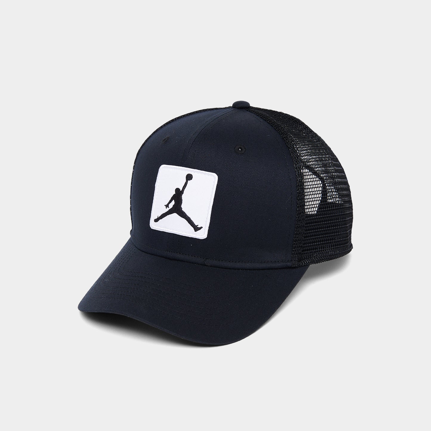 Jordan Rise Jumpman Patch Trucker Cap Black / White