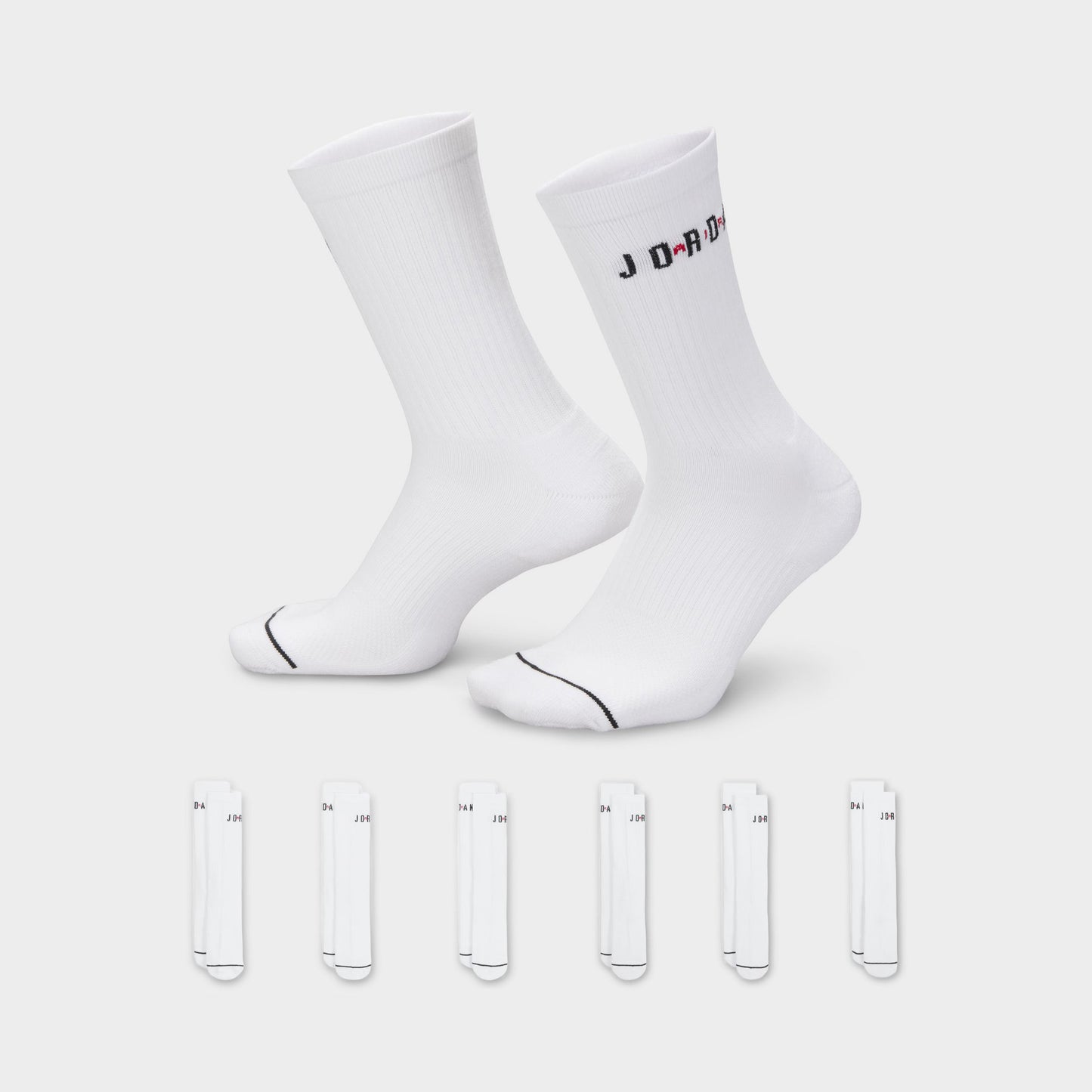 Jordan Everyday Crew Chaussettes (Paires 6) / Blanc