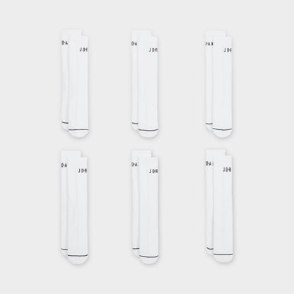 Jordan Everyday Crew Chaussettes (Paires 6) / Blanc