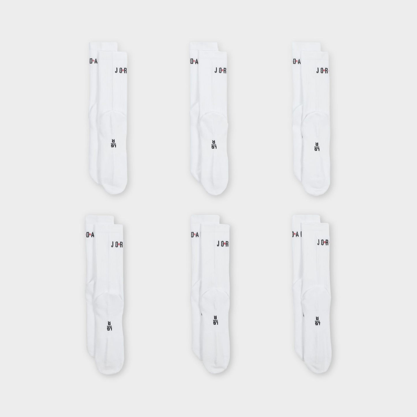 Jordan Everyday Crew Chaussettes (Paires 6) / Blanc