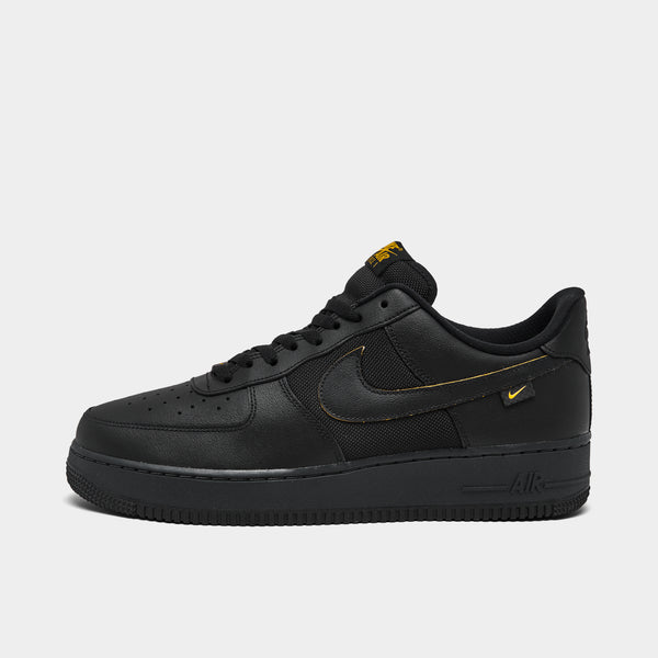 Nike air force shop 1 gold and black