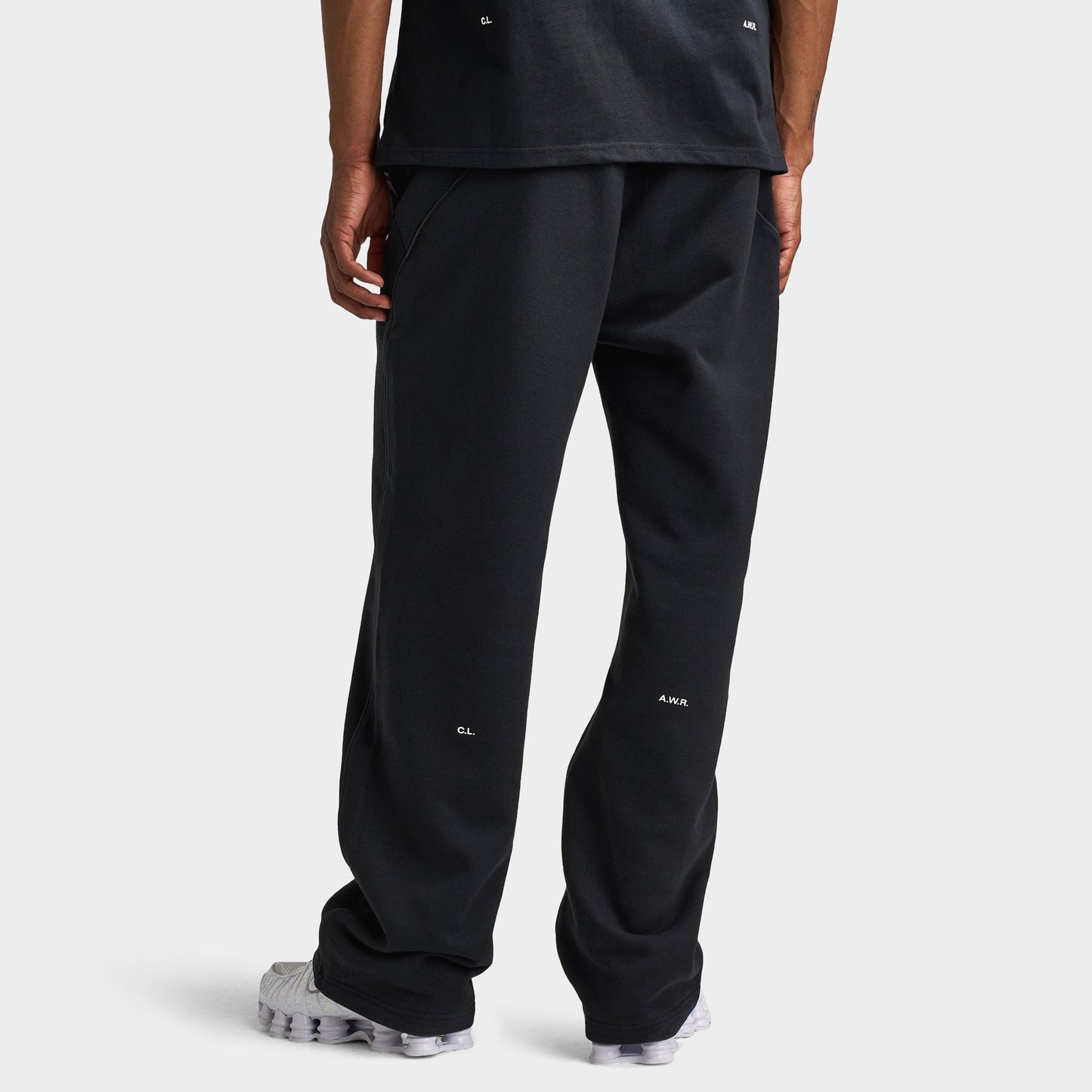 Nike Nocta NRG Cardinal Pantalon de survêtement Fleece à ourlet ouvert Noir/Blanc