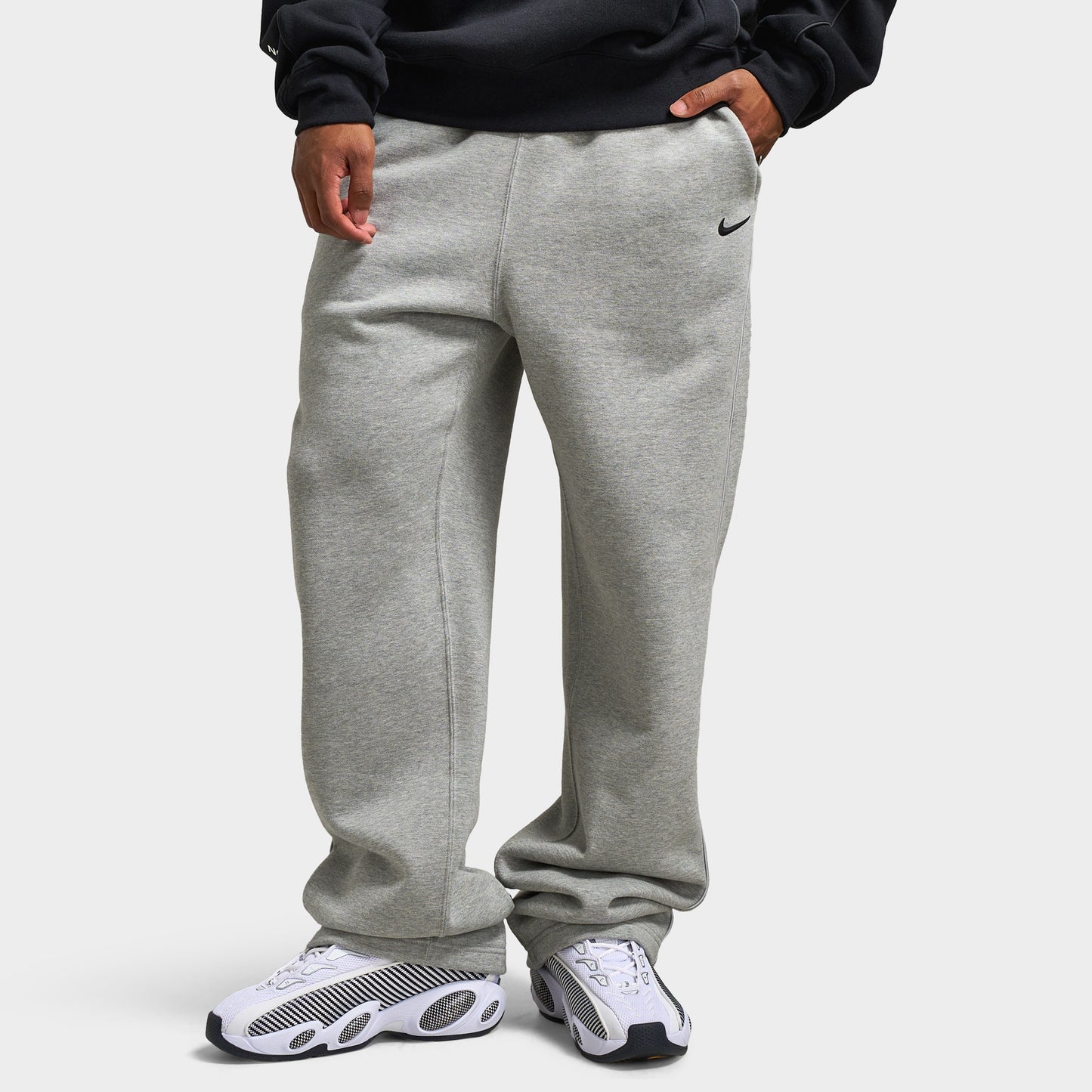 Nike NOCTA Cardinal Woven Fleece Open Hem Pants Dark Grey Heather/Black