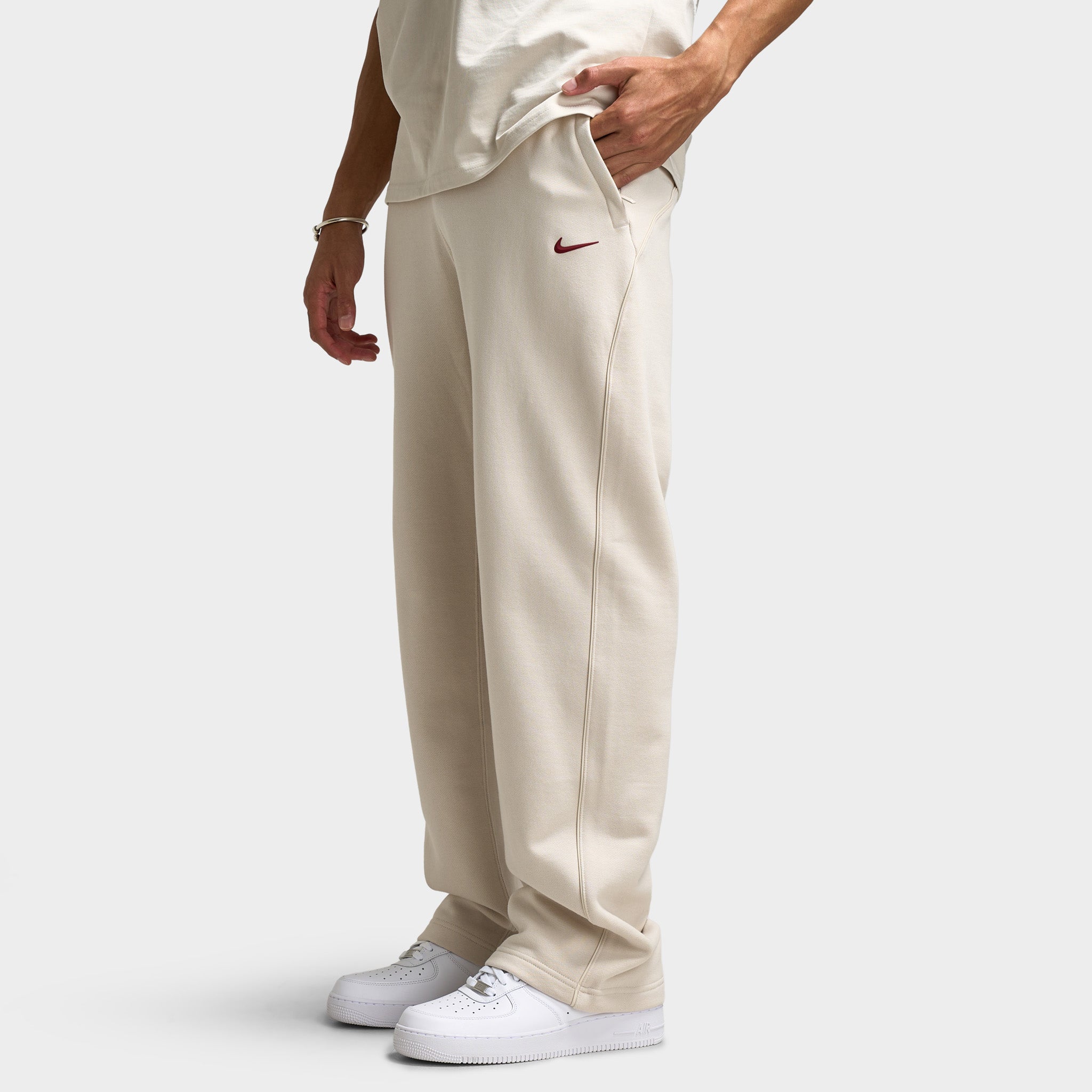Nike NOCTA Cardinal Fleece Open Hem Sweatpants Light Orewood Brown