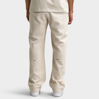 Nike NOCTA Cardinal Fleece Open Hem Sweatpants Light Orewood Brown / Team Red