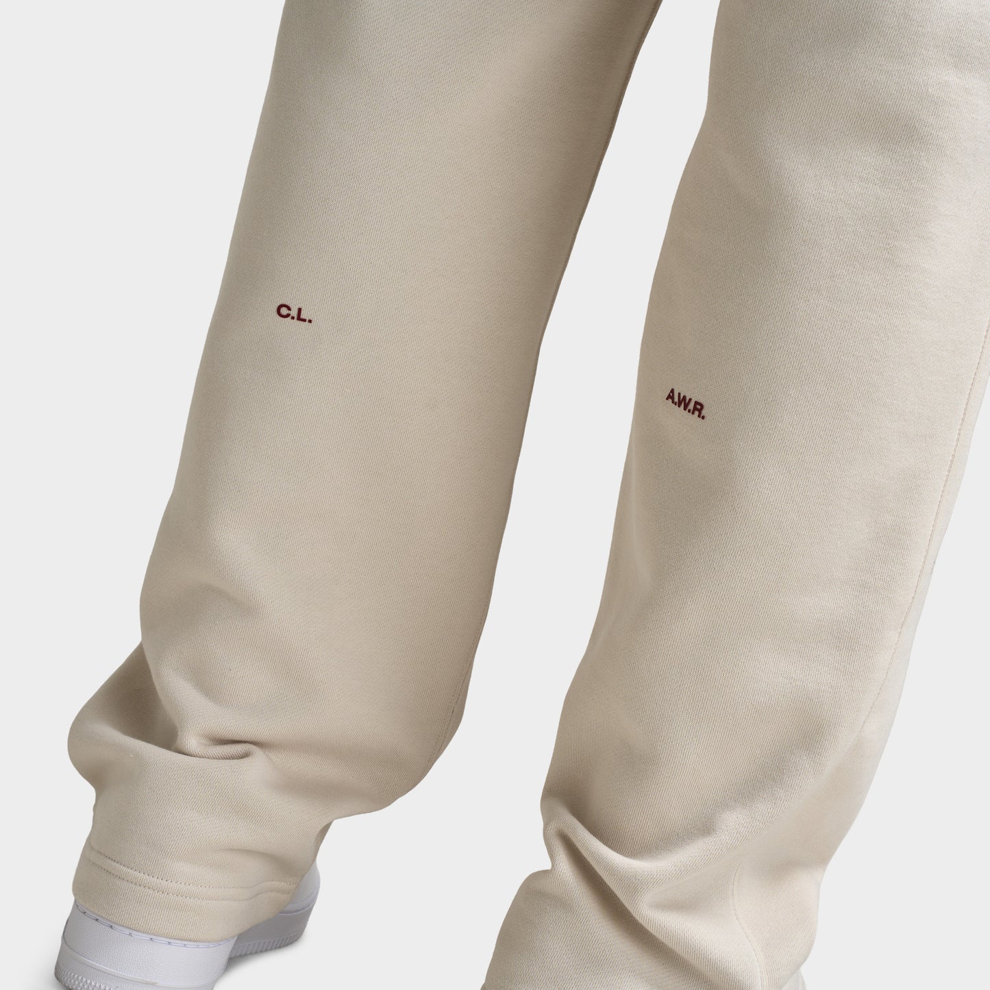 Nike NOCTA Cardinal Fleece Open Hem Sweatpants Light Orewood Brown / Team Red