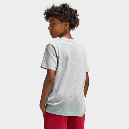 Nike Sportswear Juniors' Futura T-Shirt Grey Heather /  White - Red