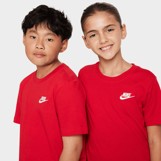 Nike Sportswear Enfants T-shirt Futura Brodé / Rouge Universitaire