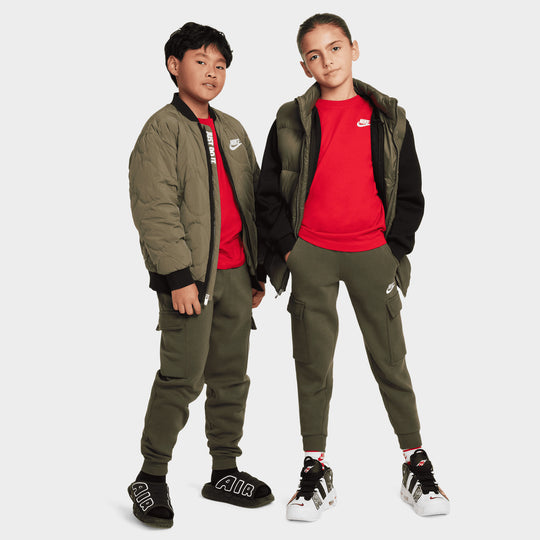 Nike Sportswear Enfants T-shirt Futura Brodé / Rouge Universitaire