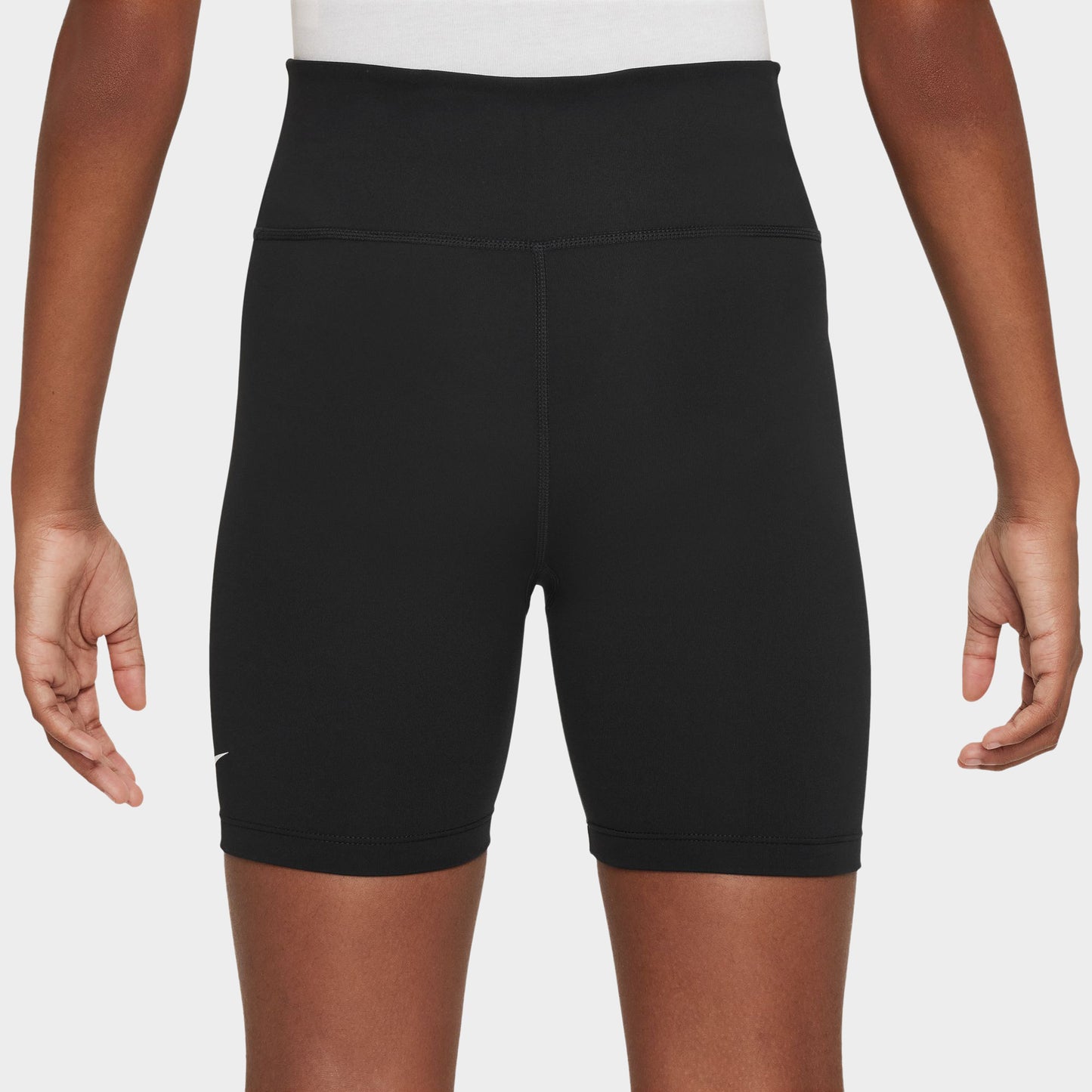Nike Junior Girls' One Dri-Fit Bike Shorts Black / White