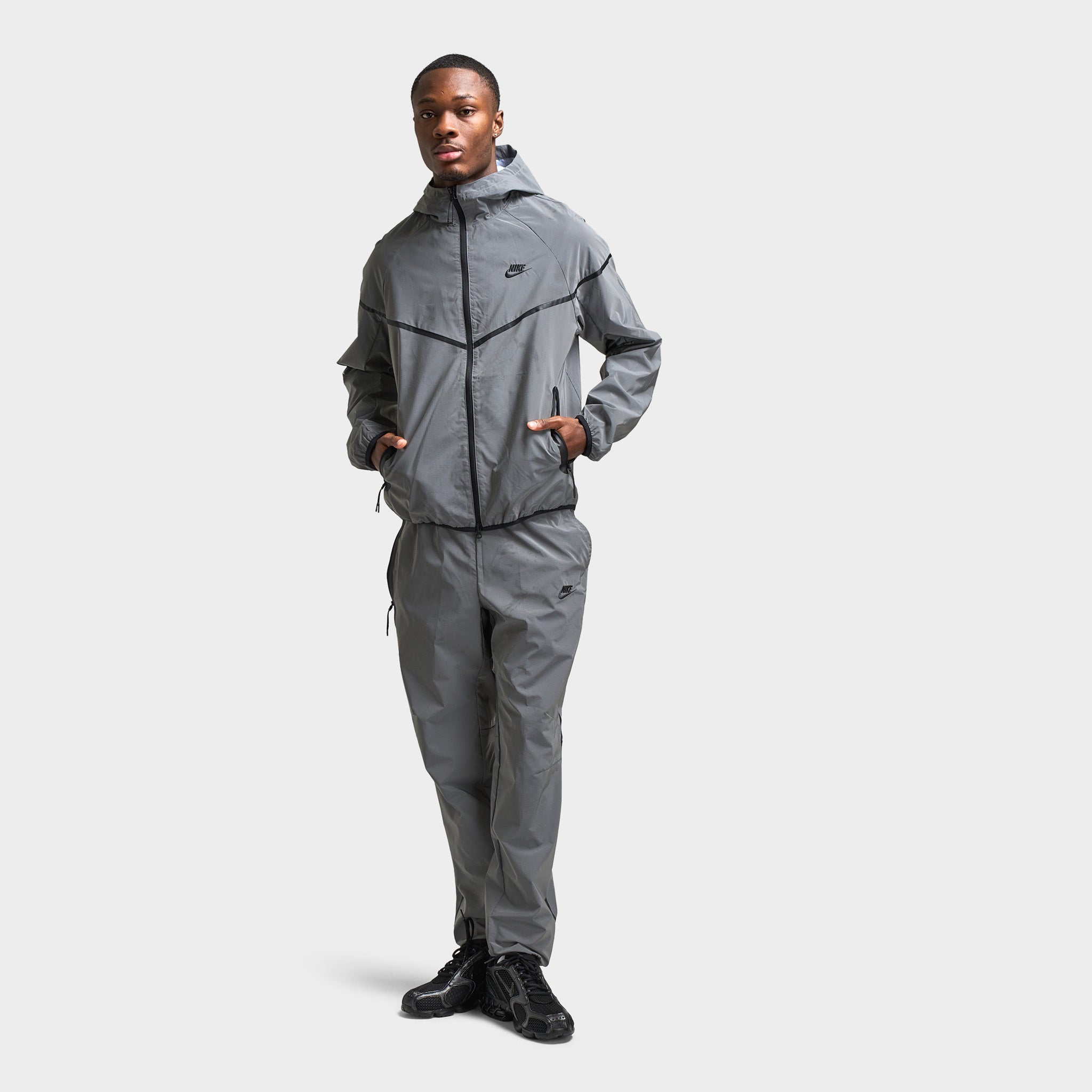 Nike Sportswear Tech Woven Jacket Reflect Silver/ Black – JD Sports