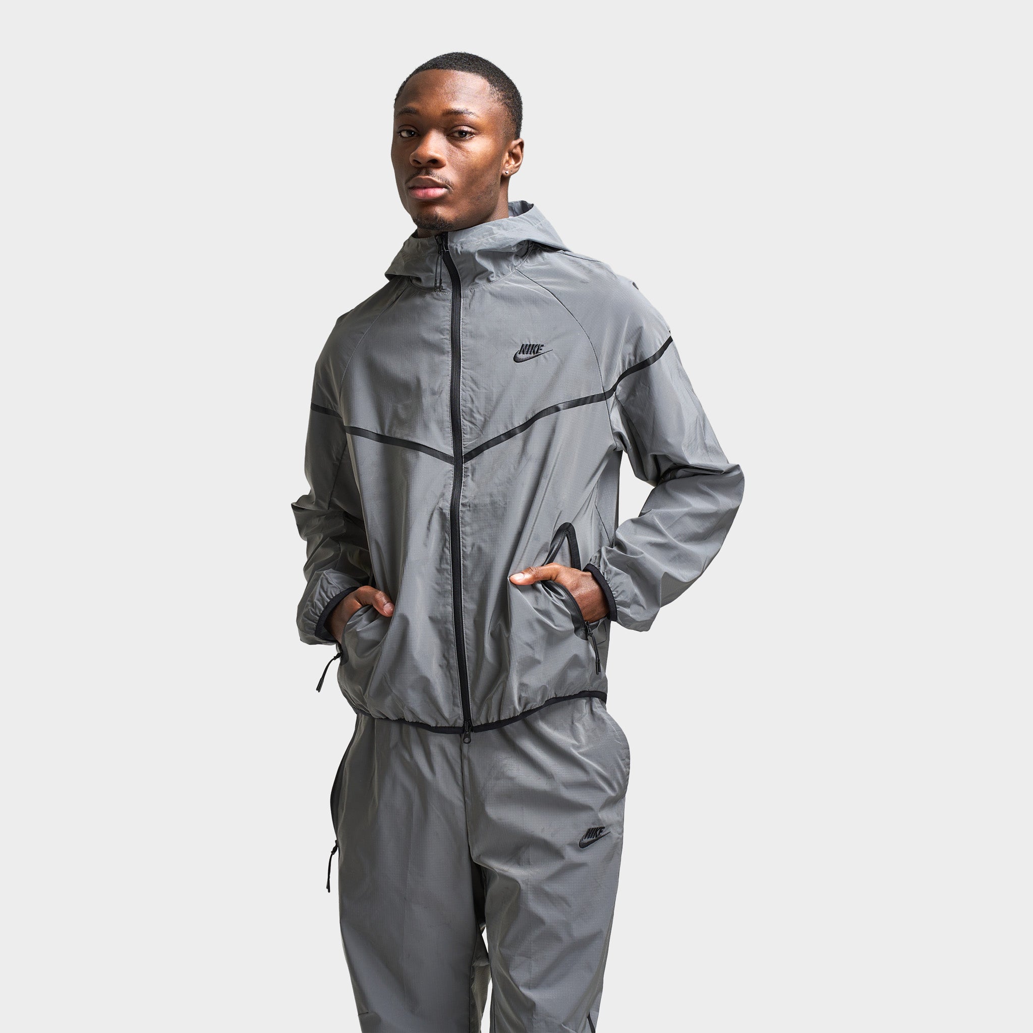 Nike Sportswear Tech Woven Jacket Reflect Silver/ Black – JD Sports