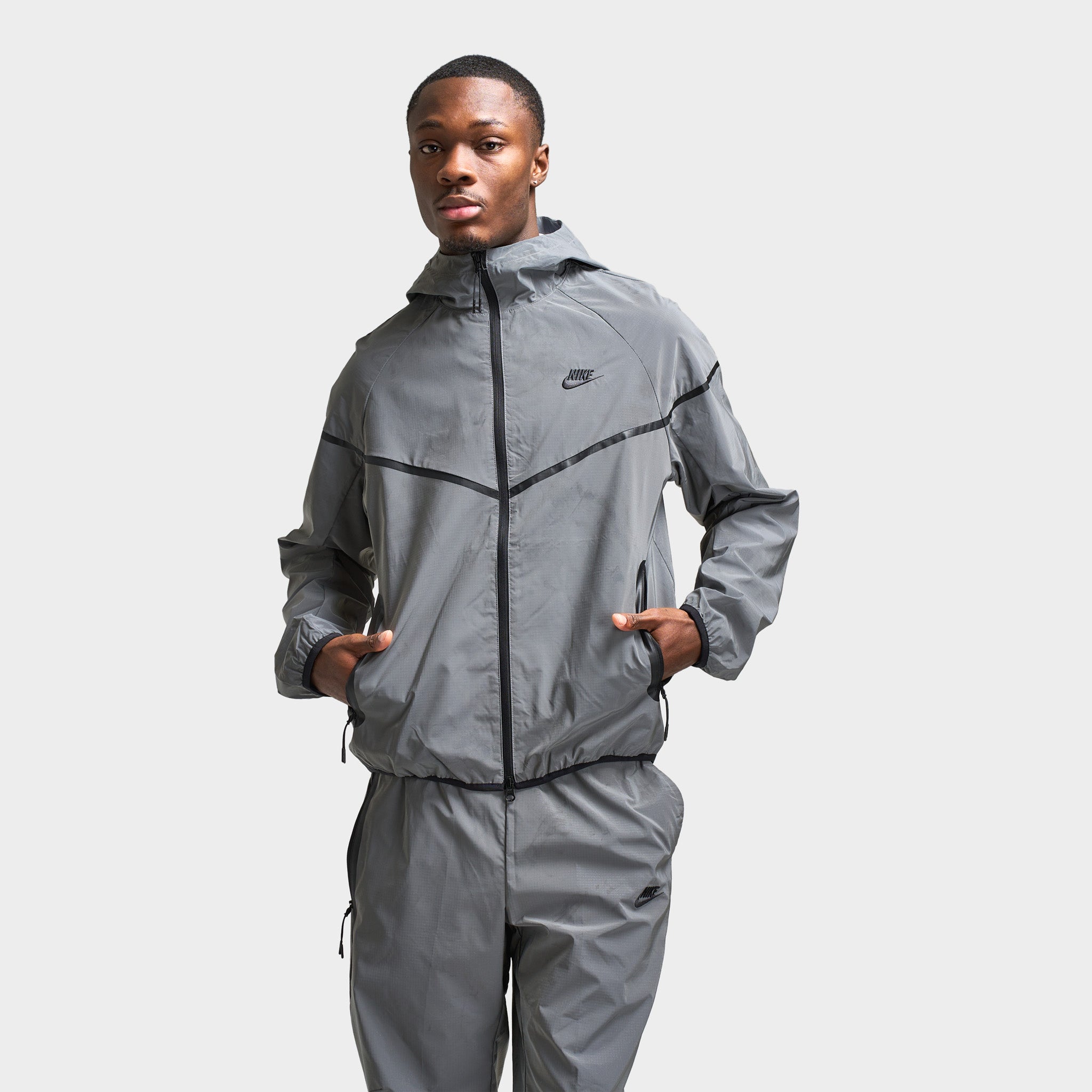 Nike Sportswear Tech Woven Jacket Reflect Silver/ Black – JD Sports