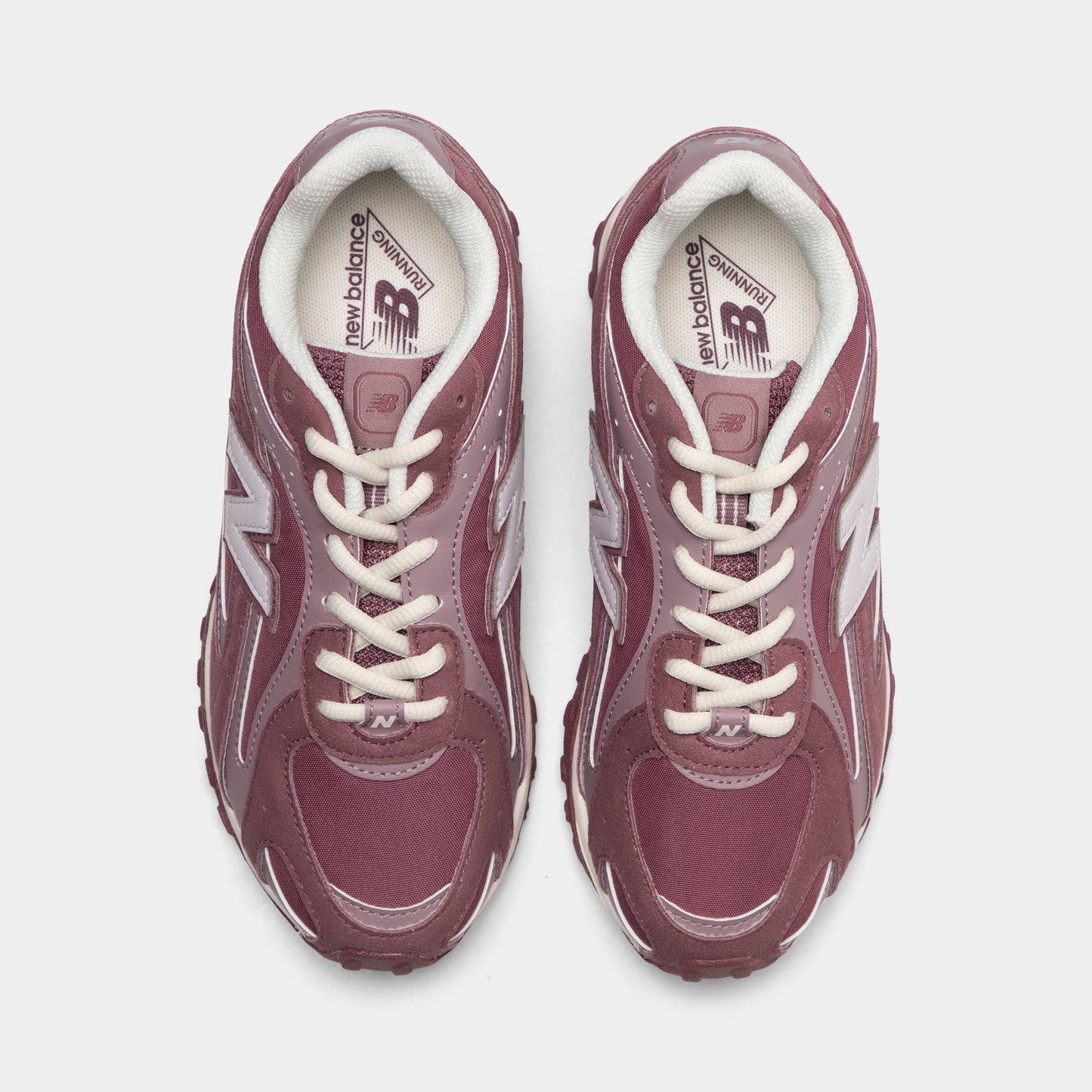 New Balance Junior 204L Gris Horizon / Bordeaux Délavé