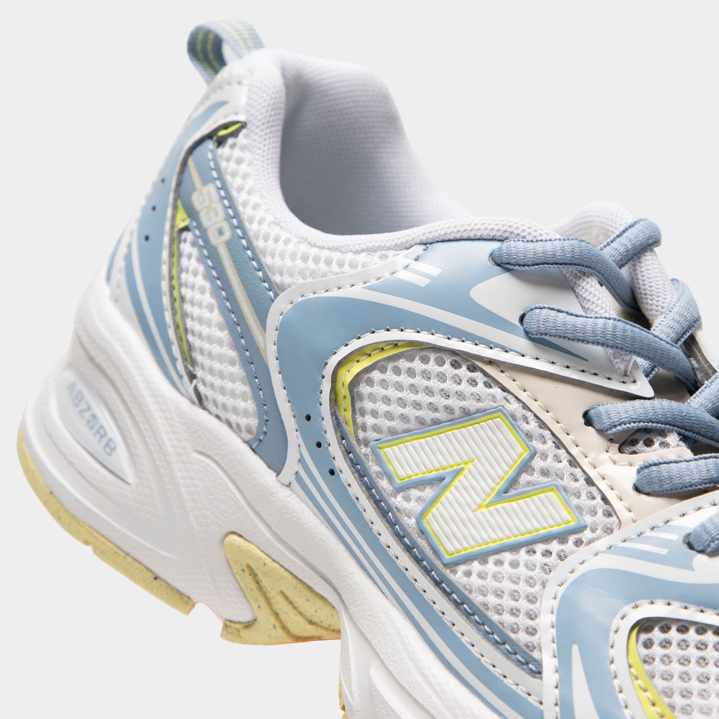 New Balance Junior 530 Gris Arctique Clair / Blanc