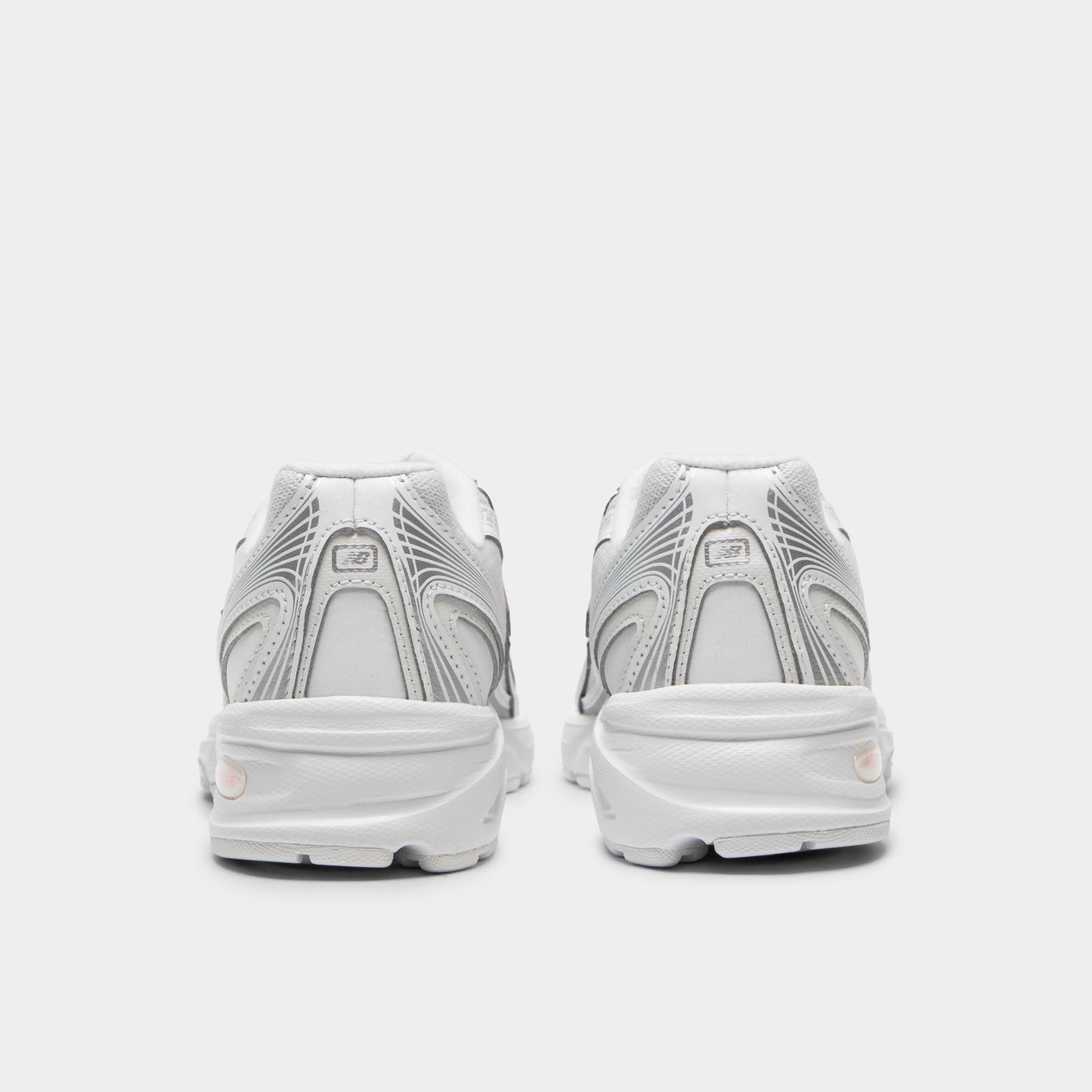 New Balance Juniors' 740 Silver Metallic / Signal Pink