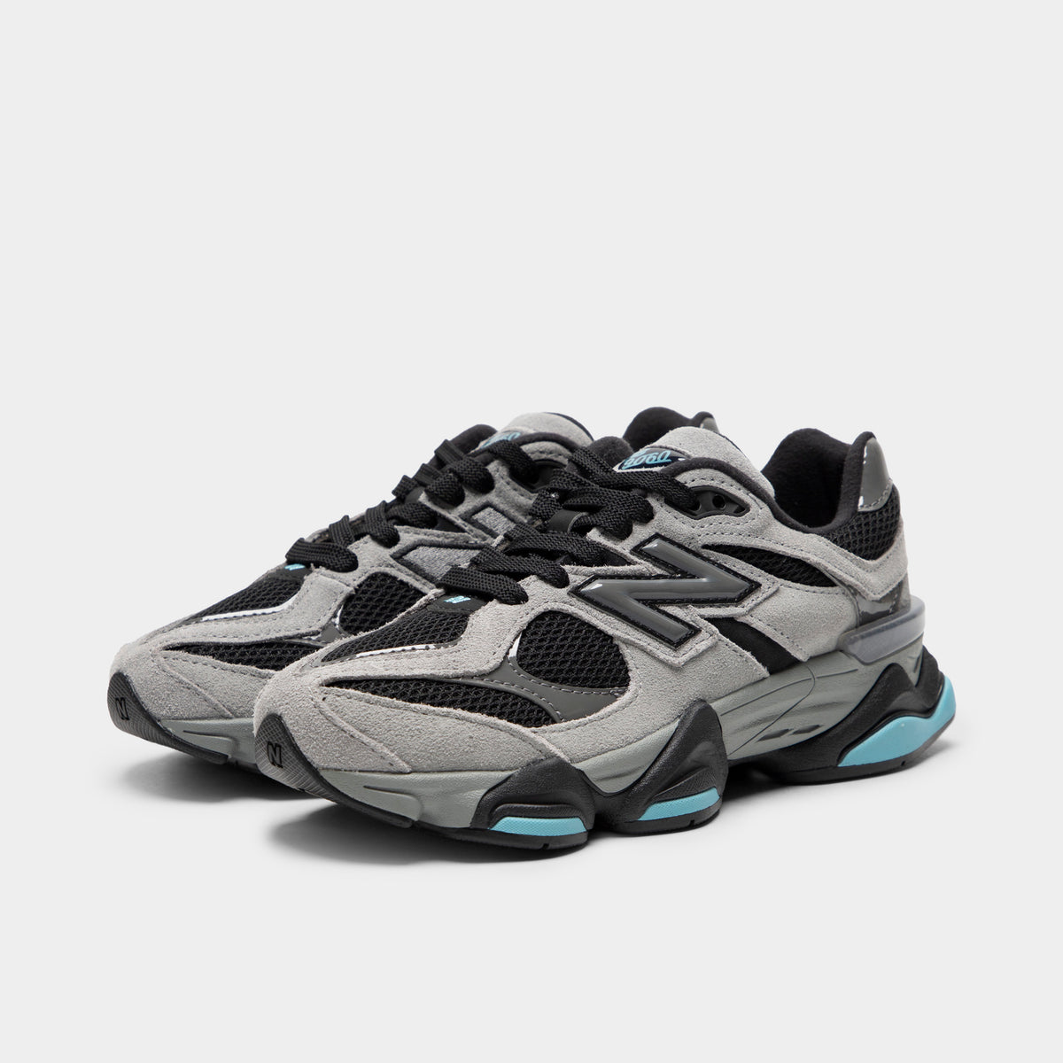 New Balance 9060 Junior Noir / Bleu Taffy - Gris Sel