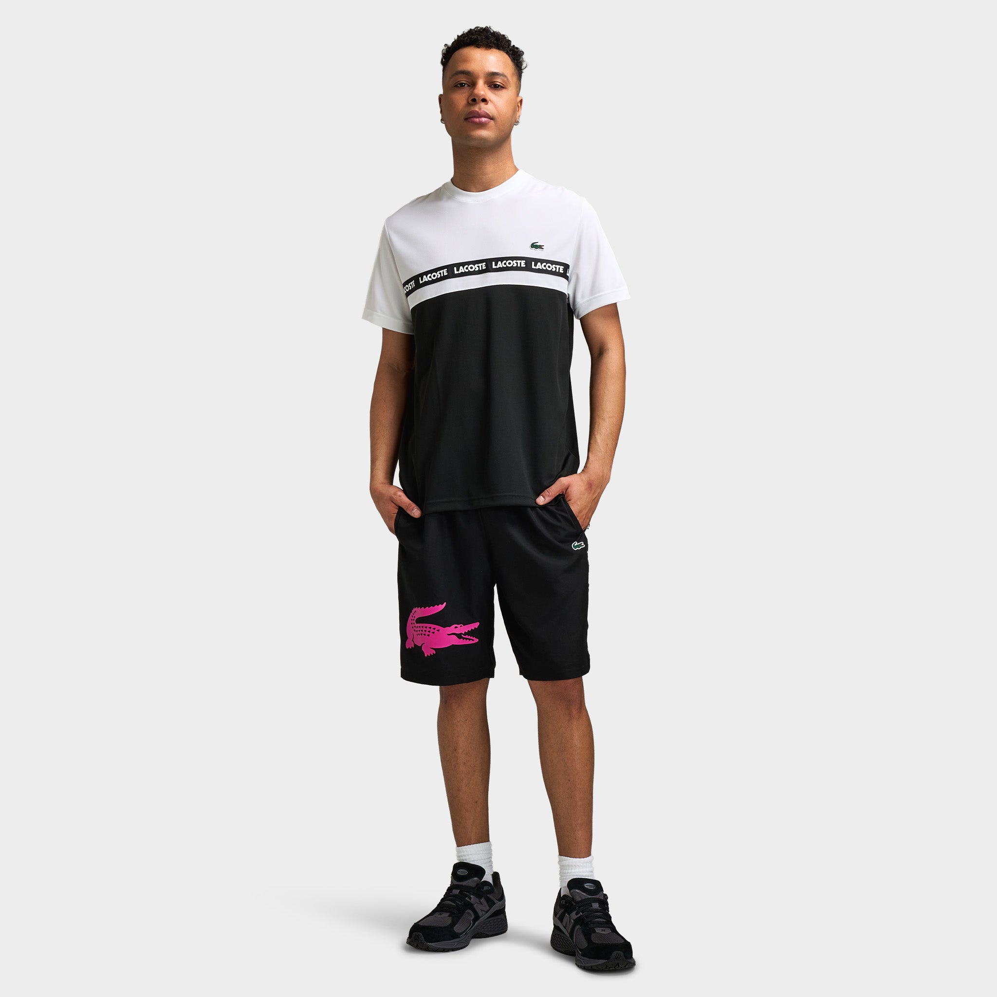 Lacoste Croc Woven Tape Short / Black – JD Sports