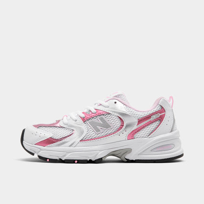 New Balance Juniors' 530 White / Pink - Silver